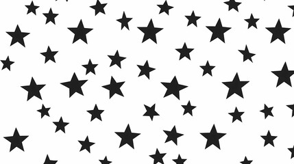 Pattern with uniform five-pointed stars, perfect for smooth visual flow in textile printing, web design, or children&rsquo;s products.