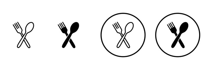 spoon and fork icon vector. spoon, fork and knife icon vector. restaurant sign and symbol