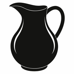 black and white jug