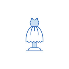 Mannequin icon design with white background stock illustration