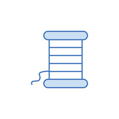 Thread icon design with white background stock illustration