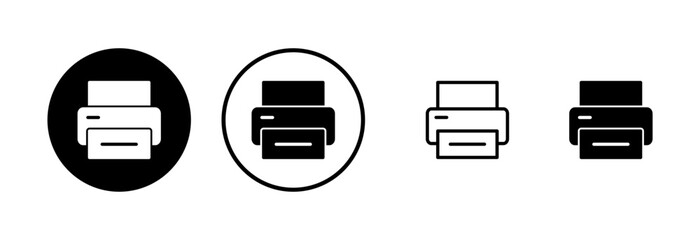 Obraz premium Print icon logo design. printer sign and symbol