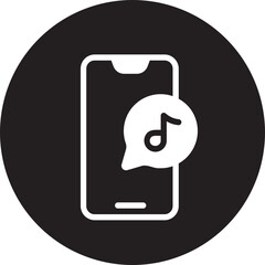 music  glyph icon