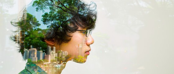 young woman blowing bubbles