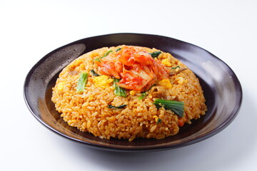 キムチとビビンバ炒飯