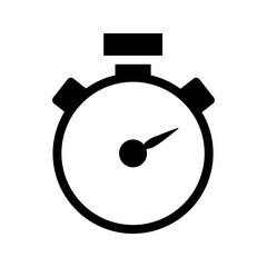 stopwatch icon. Line stopwatch timer. countdown timer.