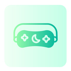 sleep mask gradient icon