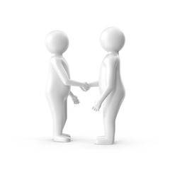Business Agreement Handshake 3d