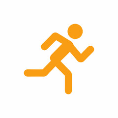 Running Person Vector Icon design illustration.