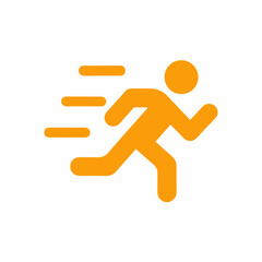 Running Person Vector Icon design illustration.