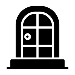 front door Solid icon