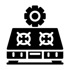 gas stove Solid icon