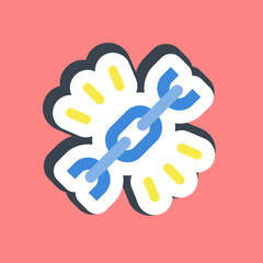 Sticker url. Internet network elements.