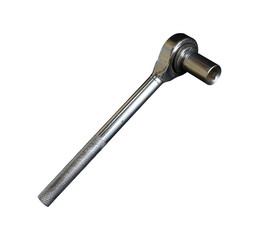 silver ratchet socket wrench isolated