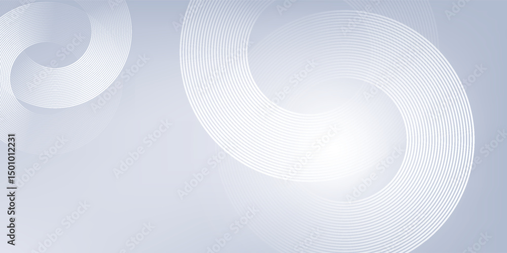 Poster abstract grey background with dynamic circle lines, perfect for modern graphic design projects, bann