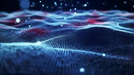 Abstract blockchain network visualization - Powered by Adobe