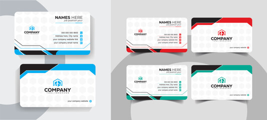 Modern and Elegant  Business Card Template for Professionals. Elegant and creative business card template for professionals.