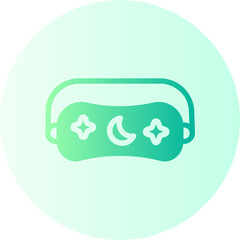 sleep mask gradient icon