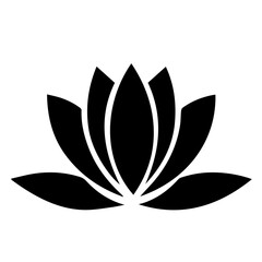 Lotus flower elegant minimalist hand drawing element