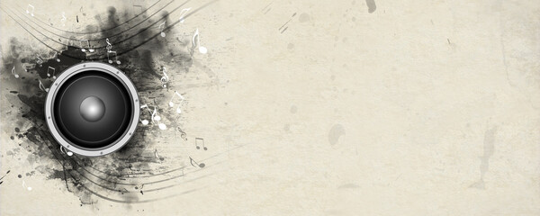 grunge texture music banner