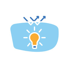 anti reflective coating color flat icon for digital and print projects.