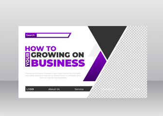 Minimal Website Header Design for Digital Marketing agency 