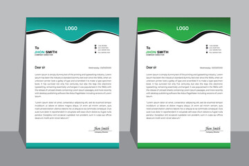 Corporate modern letterhead design