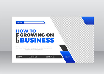 Corporate website homepage design 