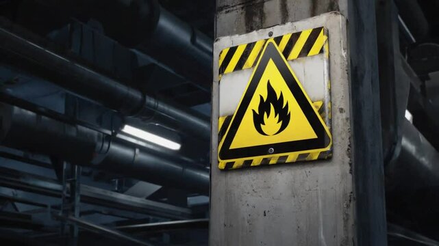 Flammable sign.
