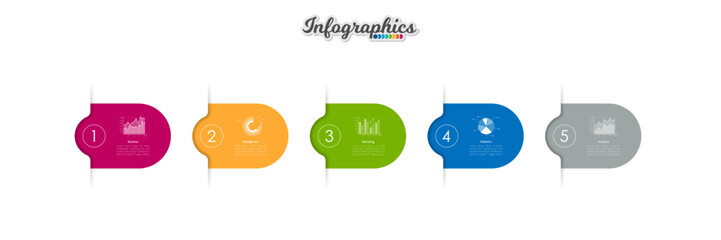 Infographic timeline template can be used for chart, diagram, web design, presentation, advertising, history