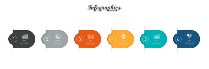 Infographic timeline template can be used for chart, diagram, web design, presentation, advertising, history
