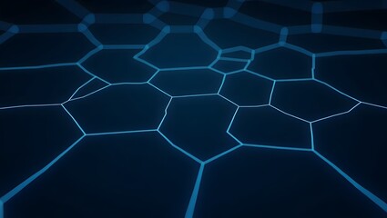 Obraz premium blue hexagon background