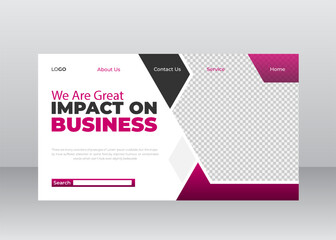 Corporate Business Website Landing Page Design 