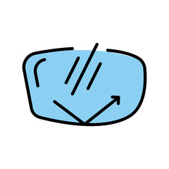 scratch resistant color flat icon for digital and print projects.