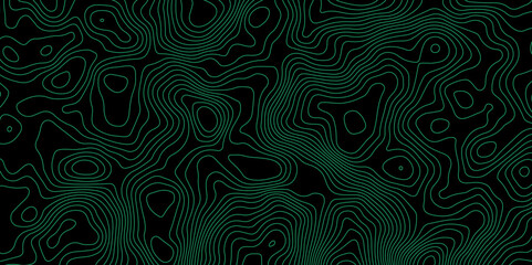 Abstract Topographic Contour Background. Modern Contour Pattern Background. Vector Map Lines. Topographic Flow map