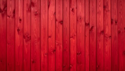 Fototapeta premium Red texture of wooden boards background 