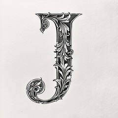 J letter alphabet art electronics hardware.