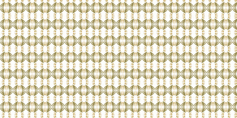 Geometric pattern of abstract gold and cream ornamental flowers design for decorative use