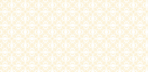 Golden floral ornamental pattern repeating across the image with elegant symmetry