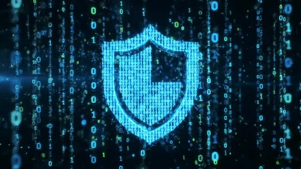 Glowing digital shield crypto asset protection - Powered by Adobe