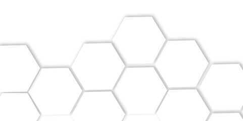 Abstract  hexagon Geometric Technology 3D White Light Structure Featuring a Polygonal Honeycomb Pattern with Luxury Design Elements for a Modern and High-Tech Vector Background