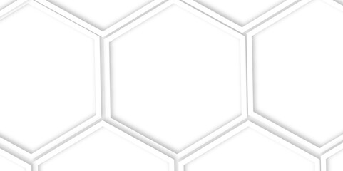 Abstract  hexagon Geometric Technology 3D White Light Structure Featuring a Polygonal Honeycomb Pattern with Luxury Design Elements for a Modern and High-Tech Vector Background