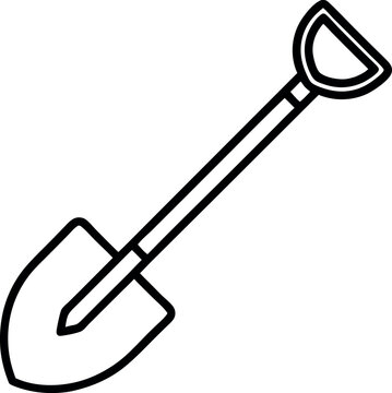 recommend clip art: shovel outline icon