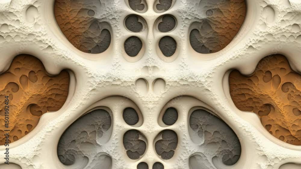 Poster intricate pattern of diverse geometric shapes in a colorful and harmonious abstract design aesthetic