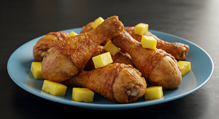 Crispy Fried Chicken with Mango Salsa Recipe