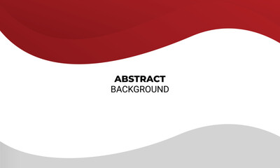 Abstract Red Wave Background Design for Presentations