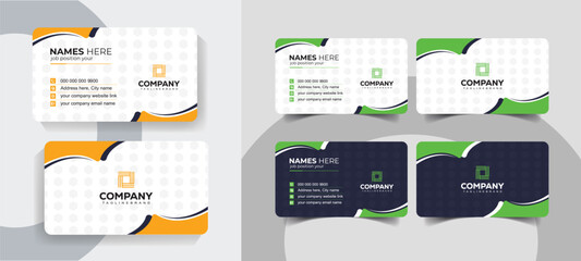 Creative and Professional Business Card Template with Modern Aesthetics. Professional and modern business card template for personal use.