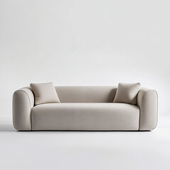 Fototapeta premium white leather sofa