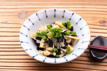えのきと海苔のぽん酢和え