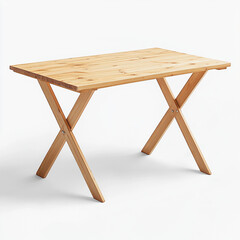 wooden chair isolated on white